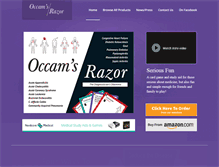 Tablet Screenshot of occamsrazorgame.com